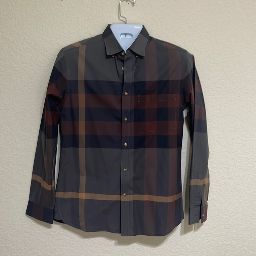 Burberry Check Pattern Button Down